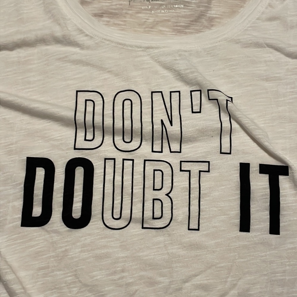 Torrid “DON’T DOUBT IT” relaxed tee, BNWT - Picture 2 of 7